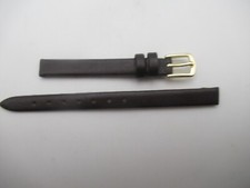 8MM Genuine Calfskin Ladies Dark Brown Watch Band