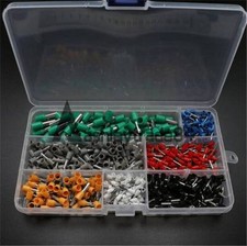 600pcs Wire Copper Crimp Connector Insulated Cord Pin End Terminal Box