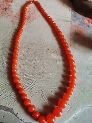 Lot De Colliers Et Bracelets Vintage En Ambre Et Bakélite - Occasion