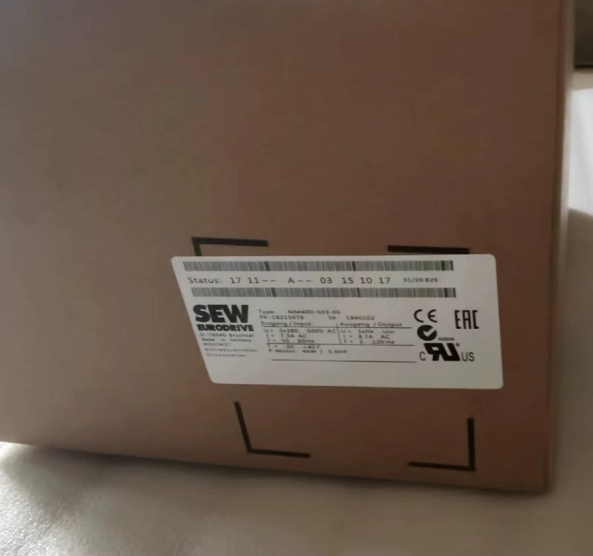 1pcs SEW MM40D-503-00 frequency converter module 18215076 4.0KW | eBay
