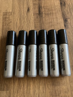 Sharpie PRO MAGNUM XL JUMBO MEISSEL Spitze SCHWARZ Permanentmarker S0949850 (6 MARKER