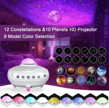Star Projector, Galaxy Projector Night Light with 12 Constellations and 10 Pl...