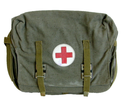 Vintage Soviet Russian Army Medic Bag Case USSR First Aid Rare