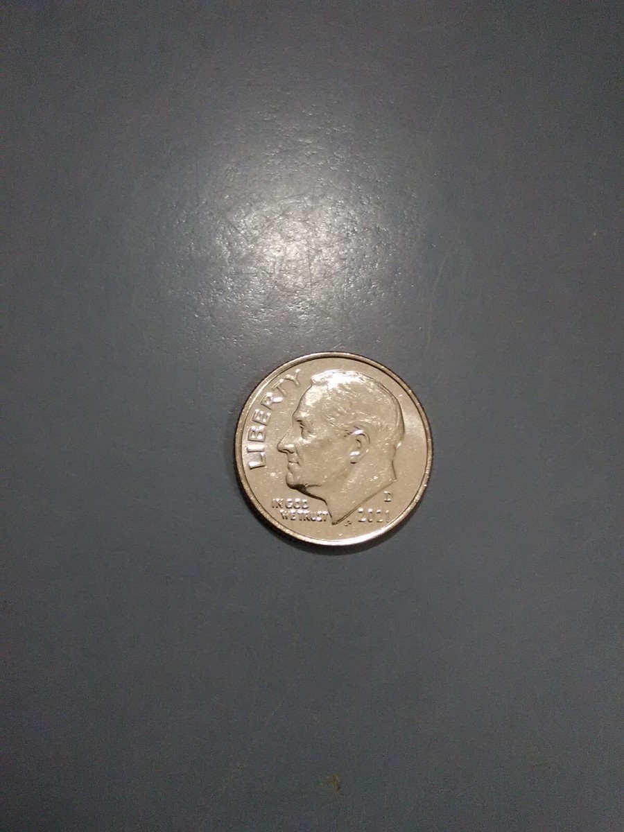 2021-D Roosevelt Dime! About Uncirculated! Full Torch Lines