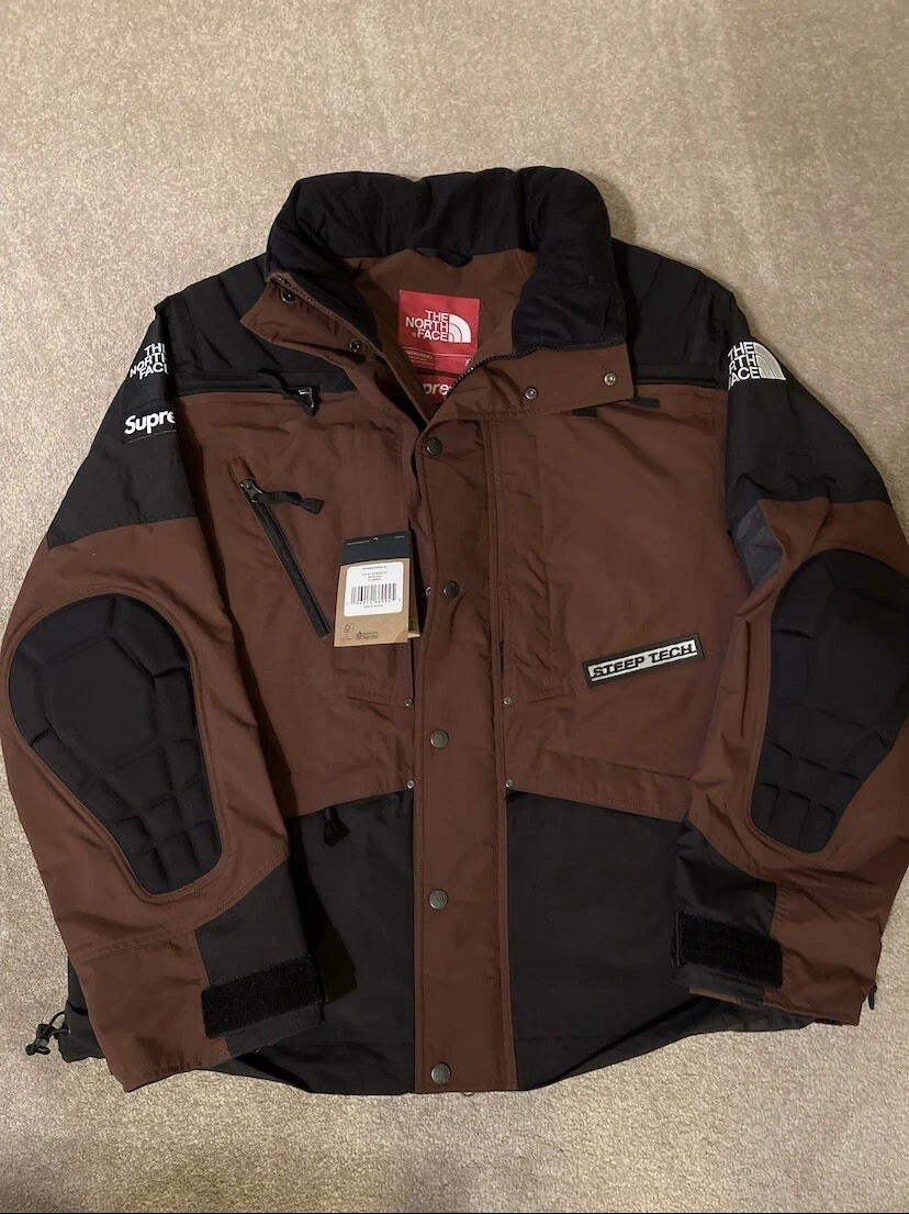 SUPREME THE NORTH FACE STEEP TECH APOGEE JACKET (FW22) DARK OAK