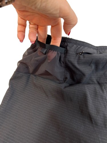 Adidas Herren Laufshorts S schwarz Slim Fit Logo Reißverschluss Gesäßtasche Beutel Slip - Bild 9 von 12