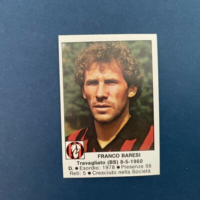 FIGURINE CALCIATORI N.308 Baresi Milan new - Anno 1988-89 Panini EUR 1