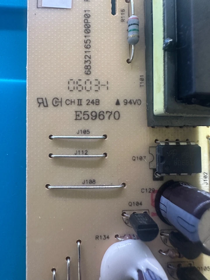 Dell 1707FPt Monitor Power Supply Board 6832165100P01 PTB-1651 - Image 4 of 4