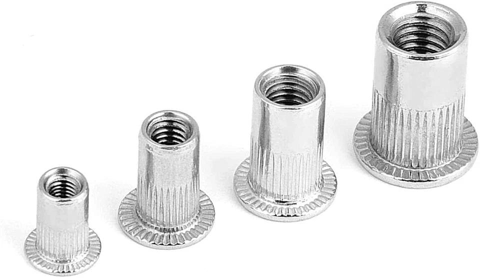 INSERTI RIVETTI FILETTATI M3 M4 M5 M6 M8 M10 ACCIAIO INOX TESTA CILINDRICA FTT - Immagine 3 di 4