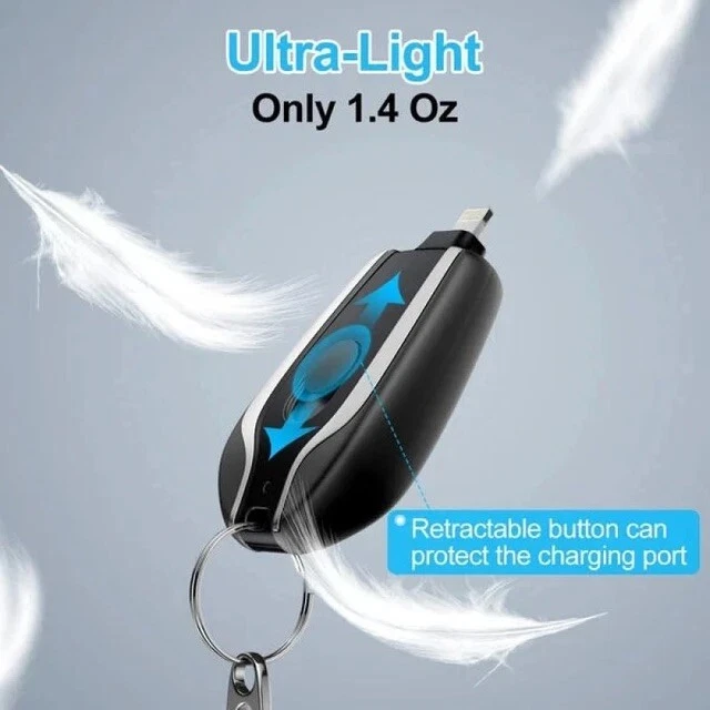 Hot Type-C Keychain Smartphone Portable Power Bank Emergency Charger - Image 4 of 4