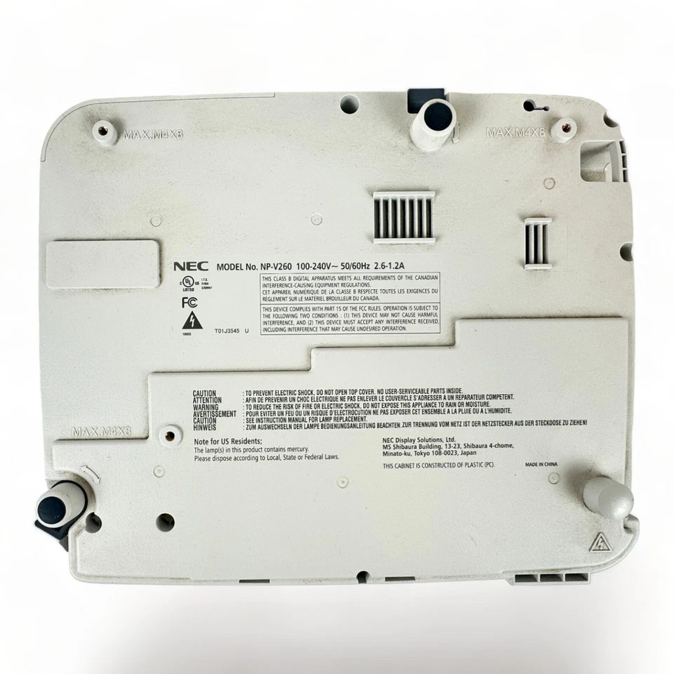 NEC NP-V260 SVGA 2600 ANSI Lumens Projector - Image 4 of 4