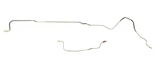 Pre Bent Stainless Steel Rear Axle Brake Lines for 1974 - 1978 Mustang II (Pair)