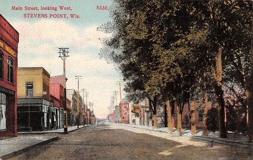 Stevens Point Wisconsin~Drugstore Sign on Criss-Cross Electric Pole ...