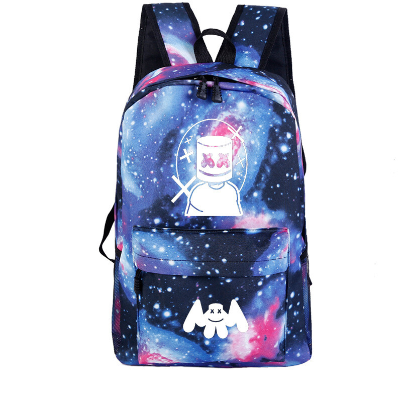 DJ Marshmello Backpack School Bag Bookbag Travelbag Rucksack Student Bag - Main Image