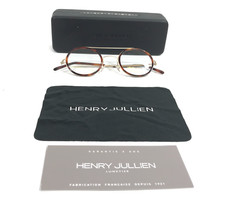 Henry Jullien Eyeglasses Frames HOMECREST-C C71 Tortoise Gold Round 45-22-145