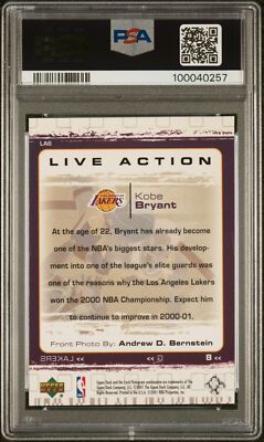 2000 UD LIVE ACTION #LA6 KOBE BRYANT PSA 10 | eBay