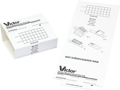 72 Victor Mouse Traps Glue Traps Sticky Trap GlueBoard - 72 Tin Cat Mouse Boards