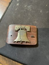 Vintage 1776 - 1976 American Bicentennial Belt Buckle Liberty Bell
