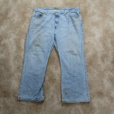 Old Navy Bootcut Jeans Men's 40x28 Blue Denim Distressed