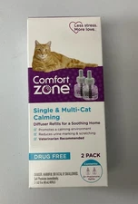 Comfort Zone Single & Mult-Cat Calming Diffuser Double Refill  2 Count