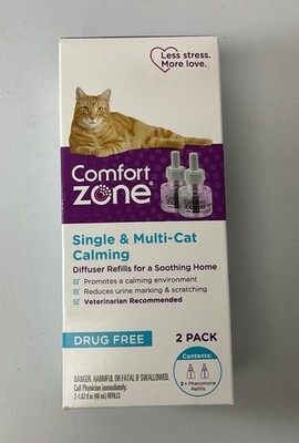 Comfort Zone Single & Mult-Cat Calming Diffuser Double Refill  2 Count