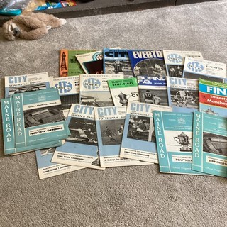 Over 130 Man City home and aways mostly 1960s