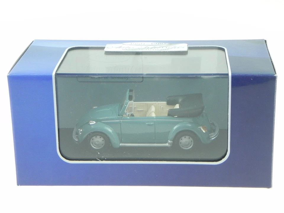 VW Beetle Käfer 1302 Convertible azul claro diecast modelcar Atlas 1:43 Foto 4 de 4