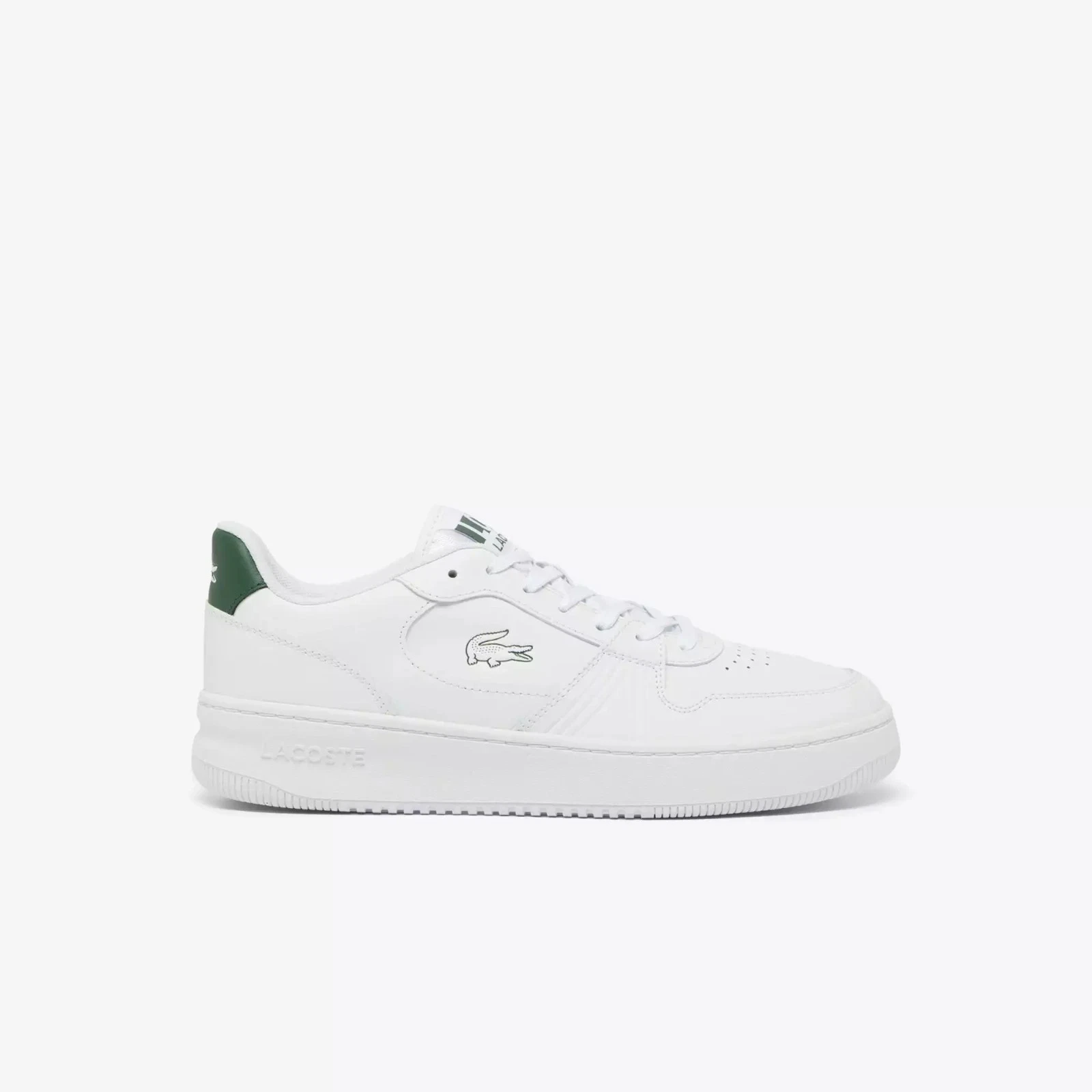 LACOSTE White Leather Sneakers L001 Set 224 2 SMA White/Green Size 7_7.5_9.5_10