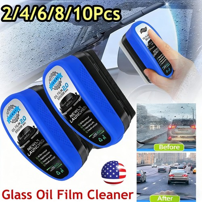 #ad #ad 2Pcs Car Window Windscreen Glass Oil Film Automotive Clean Brush Remover Cleaner $130.24