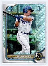 2022 Bowman Chrome 1st Mojo Refractor #BCP-85 Peyton Wilson Royals