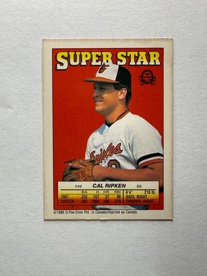 1988 O-Pee-Chee Super Star Sticker Back Variation - Buy 2+ Free Shipping