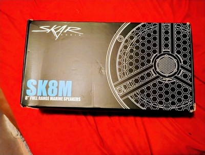 SKAR AUDIO SK8M 8'' 2-WAY MARINE FULL-RANGE 500 WATT SPEAKERS - PAIR (WHITE)