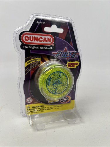 Duncan Toys Pulse LED Light-Up Yo-Yo, Intermediate Level LED Lights, Clear/Green