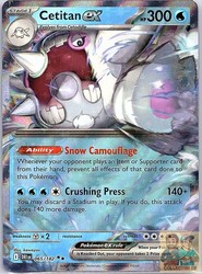 Cetitan ex 065/182 Destined Rivals Double Rare Holo