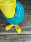 Vintage Plastic Top Hat Duck Squirting Toy Green Teal Turtle Body — photo 5