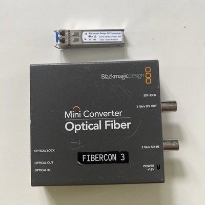 Blackmagic Mini Converter Optical Fiber 3G with 3G SFP NO POWER SUPPLY