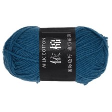 1Pcs Cotton Yarn Knitting Yarn Crochet Yarn 87.5Yard x 2.5mm, Navy Blue 