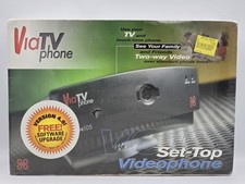 Vintage Via TV VC105 Video Phone New Old Stock in Original Shrink Wrapped Box