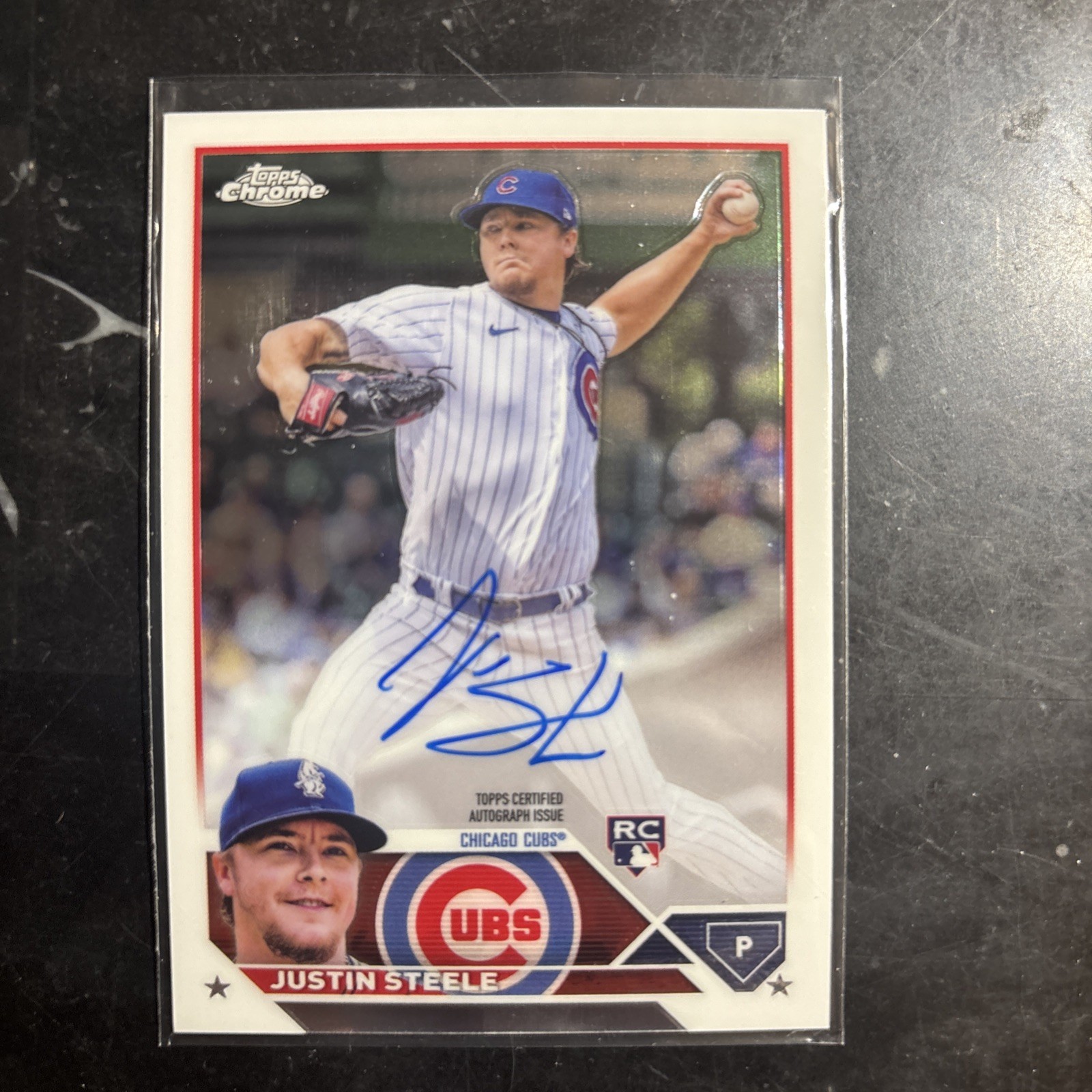 2023 Topps Chrome - Rookie Autographs Justin Steele #RA-JST (AU, RC)
