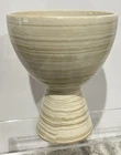 McCoy Harmony Swirled Vase~Planter MCM Green Striped  6” Tall