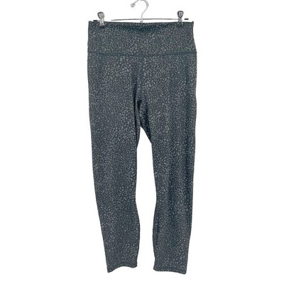 Fabletics PowerHold Leggings Leopard Print Women's M Workout Gym Active Pants