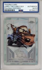 2023 TOPPS CHROME REF DISNEY TOW MATER SIGNED LARRY THE CABLE GUY PSA DNA COA