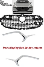 Grille Grill Front Sedan for Mazda 3 2019-2023 Grille Molding 3 Base Model