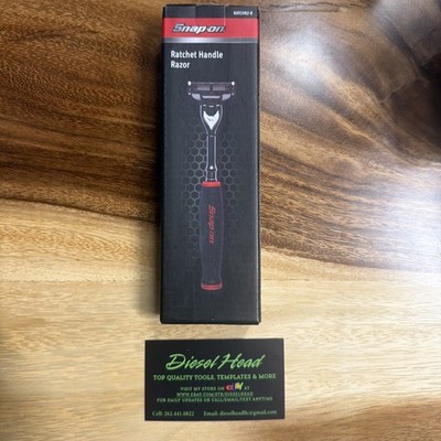 SNAP ON Tools Razor Soft Grip RED Ratchet Handle Gillette Blade Shaver RATCRZ-R