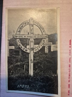 WW1 Grave photograph Pte Alfred HEAD 231 Siege Battery RA KIA 1917 from Bradford
