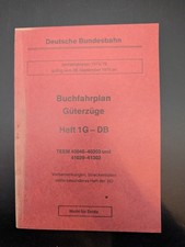 Buch Buchfahrplan Güterzüge Deutsche Bundesbahn 1975 Heft 1 G - DB