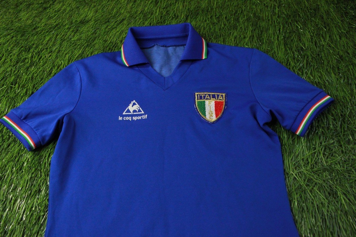 ITALY TEAM 1982/1983 FOOTBALL SHIRT JERSEY HOME LE COQ SPORTIF