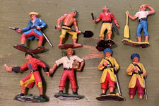 8 Vintage Marx Warriors of the World Pirate Figure Toy Lot Germany