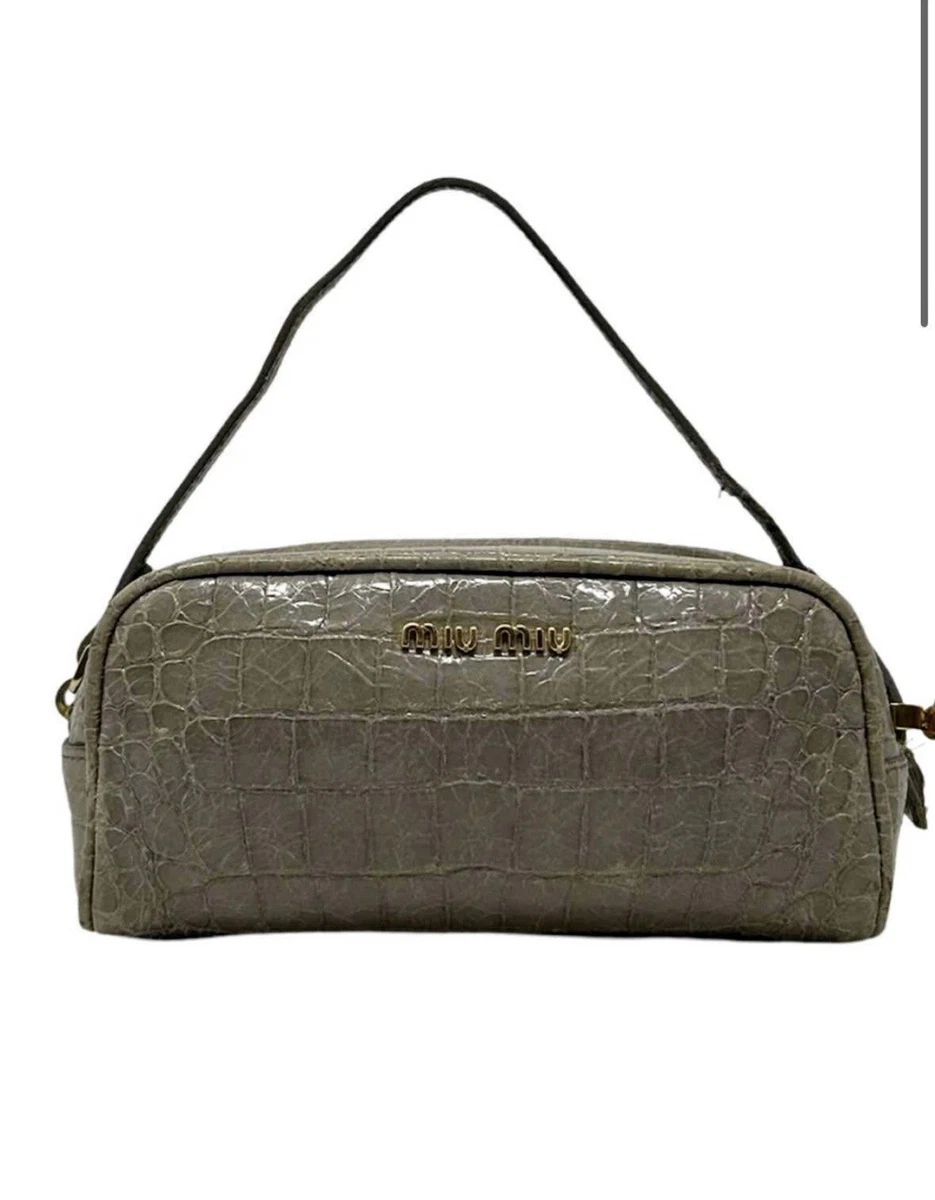 Miu Miu Leather Shoulder Bags for Women for sale | eBay