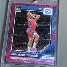 2024-25 Panini Donruss Optic Guerschon Yabusele #168 Pink Glitter Prizm /275